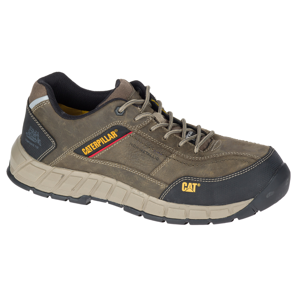 Caterpillar Streamline Leather Ct S1 P Hro Sra Sa Philippines - Mens Safety Shoes - Dark Grey 35841UGLV